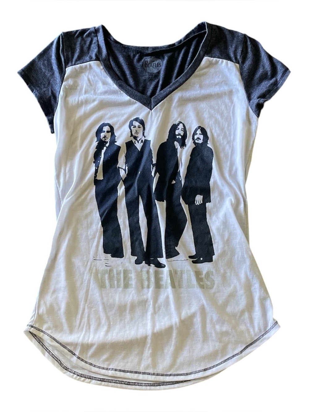 The Beatles heathered blue & white t-shirt